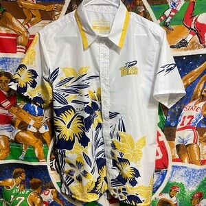 Toledo University Mud Hens Hawaiian Button Down Shirt